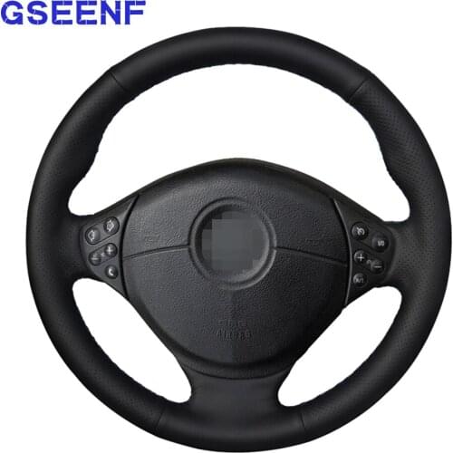 DIY Car Steering Wheel Covers Black PU Artificial Leather For BMW M Sport E36 1996-2000 E39 1995-2001 Z3 M E36/7 E36/8 1998-2002