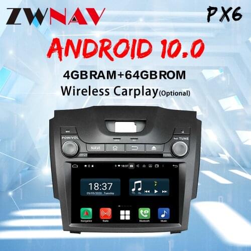 For Chevrolet Chevy Holden S10 Android 10.0 2din screen car radio multimedia player TRAILBLAZER ISUZU D-MAX S10 BT GPS head unit