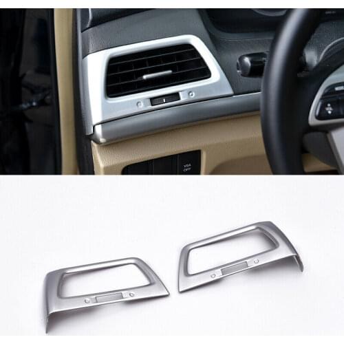 FOR Honda Accord 8th 2008-2012 ABS Silver console L&R air outlet vent cover trim