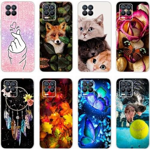 For Oppo Realme 8 Case Realme8 Pro Soft Silicone TPU Back Cover For Realme 8 Pro RMX3081 Phone Cases 6.4'' Realme8 RMX3085 Coque