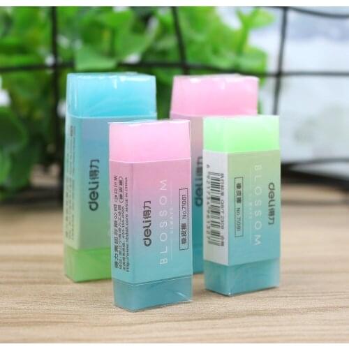 24/30Pcs Double Colors Jelly Rubber Eraser Kids Draw Pencil Eraser School Art Class Sketch Supplies Office Stationery 71081
