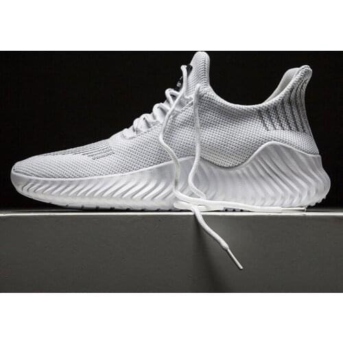 New design casual mens shoes mesh breathable sneakers mens shoes light walking mens white gray shoes