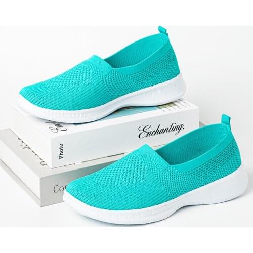 Women Sneakers Casual Mesh Breathable Walking Shoes Comfortable Slip-on Jogging Shoes Shoes Woman Sneakers Tenis De Mujer 36-43