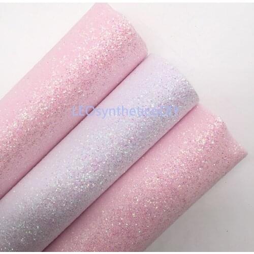 LEOsyntheticoDIY Blue Light Iridescent Fine Glitter Vinyl Fabric Sheet Stretch Felt Backing Glitter Leather DIY A4 SIZE 6S41A