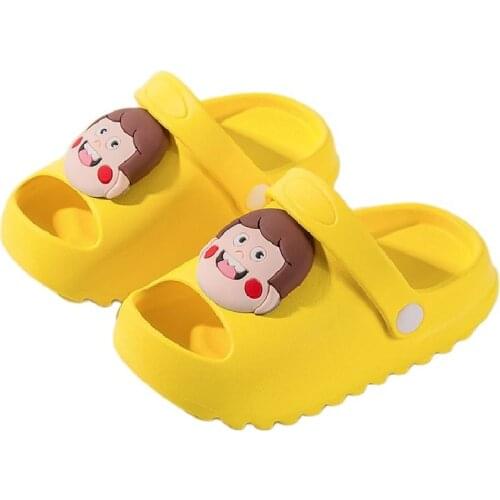 Summer Childrens Slippers Toddler Kid Boys Girls Cute Water Beach Sandals Slippers Flip Shoes Infant Cartoon Flat Heels Shoes