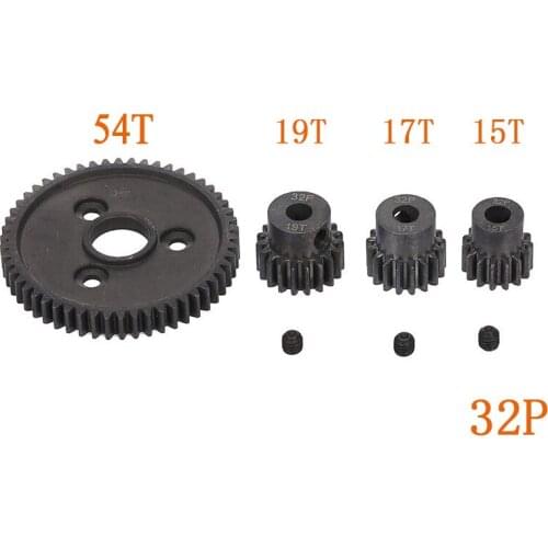 1pcs Steel Metal Spur Gear 54T 15T 17T 19T Motor Gears for Traxxas Slash 4x4 E-Revo