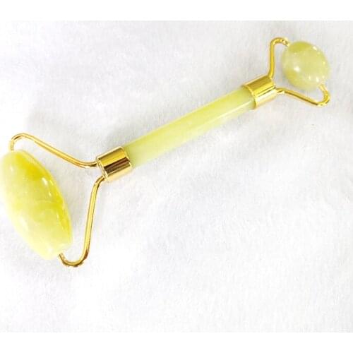 Natural Jade Face Massage Roller Double Head Physiotherapy Body Skin Relaxation Slimming Beauty Neck Eye Care Lifting Wrinkles
