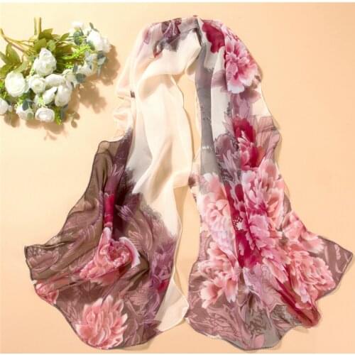 New arrival spring and autumn chiffon women scarf Print geometric pattern design long soft silk shawl