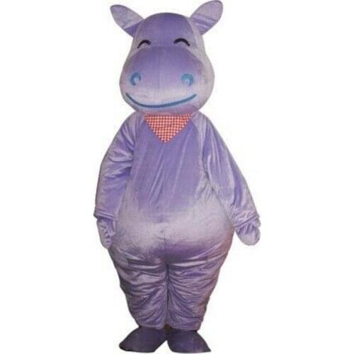 New Christmas Carnival Performance Costume Halloween Purple Hippo Cosplay Adult Use Birthday Party Advertising Parade Mascot