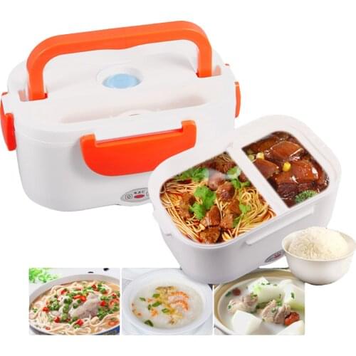 220V Portable Electric Heating Lunch Box Food-Grade Food Container Food Warmer For Kids Dinnerware Sets Heated Thermal LunchBox