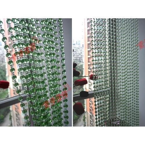 Nature crystal 20meters/set (20strips) customized decorativewindow with beads wear Crystal curtain glass supplies dress home