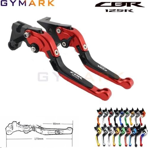 Motorcycle CNC Adjustable Brake Clutch Lever Set For Honda CBR125R 2004-2016 2010 2011 2012 2013 2014 CBR 125R CBR 125 CBR125 R
