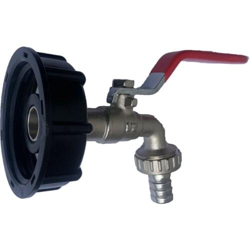 Garden IBC Tank Adapter Coarse Thread 15mm Water Outlet Oil Fuel Brass Outlet Water Tape Connector Valve Fitting Parts