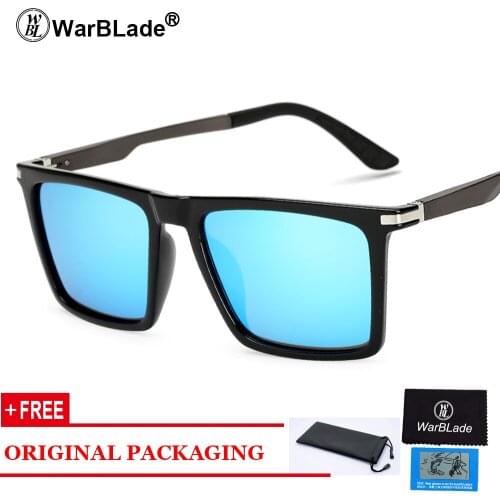 WarBLade BRAND DESIGN Men Sunglasses Polarized Sun Glasses Mirror Lens Classic Vintage Male Shades Oculos de sol UV400 KP7035