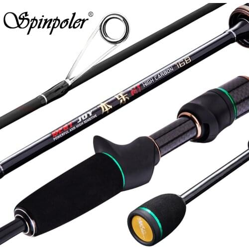 Spinpoler Light and ultralight fishing rods 1.5m 1.68m Solid Tip Lure Weight 0.5-g Trout Area High Carbon Lure Sea River Pond