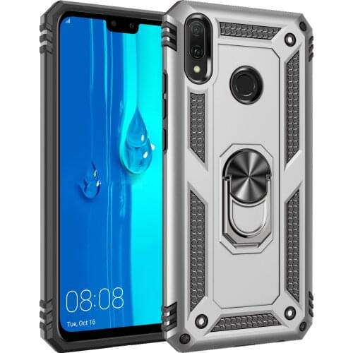 Kickstand Phone Case For Huawei Y9 prime Y7 Prime Y5 prime Shockproof Ring Holder Silicone Phone Case for Huawei Y7 Pro Y5p Y9S