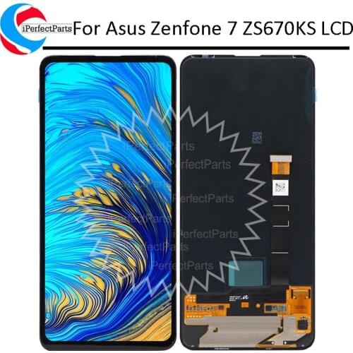 6.67'' For Asus Zenfone 7 LCD ZS670KS I002D Display Touch Panel Screen Digitizer Assembly For Asus ZS670KS lcd Replacement