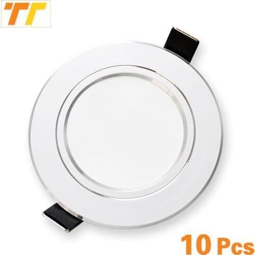 10pcs/lot led downlight 18W 15W 12W 9W 7W 5W 3W 220V / 110V ceiling lamp recessed downlights round led panel light free shipping