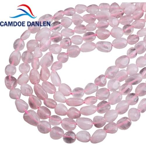 100% Natural Lrregular Stone Rose Crystal Quartz Beads 6-8mm 8-10mm 15inches Gravel Beads FIT Diy For Jewelry Making Wholesale