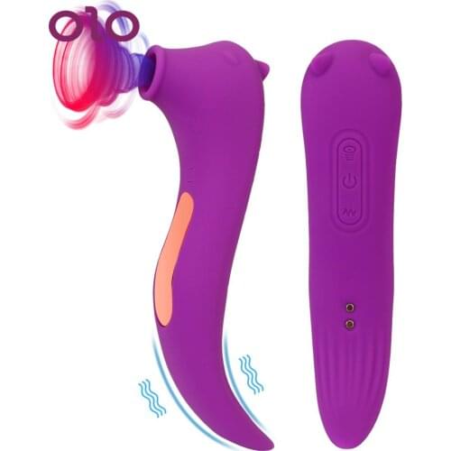 20 Modes Dildos Cute Hippocampus Nipple Sucker G Spot Clitoris Stimulator Sex Toys for Women Adults Sucking Vibrator Dual Motors