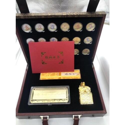 2021 good HOME office company Business Gift box CHINA The emperor Royal Yuxi imperial gidling dragon seal 5A+ Replica statue