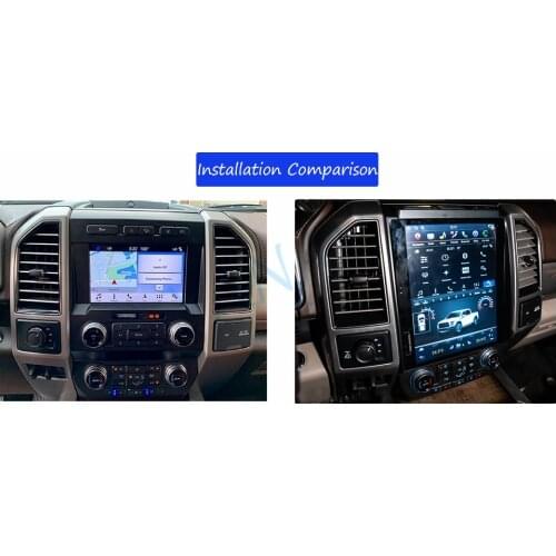 Android 2 Din Stereo Receiver Car Radio For Ford F150 F250 F350 2015-2021 Car Audio Multimedia MP3 Player Tesla Head Unit