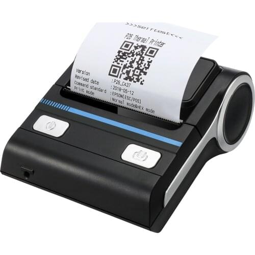 Wireless Portable Printer Blue tooth 80 mm Thermal Receipt Printer P26