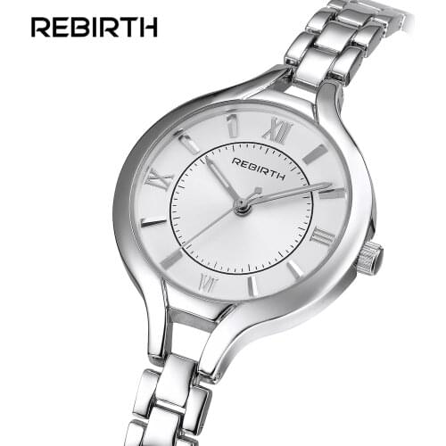 Brand Silver & Gold Watch Charming Stainless Steel Watch Women Dress Analog Wristwatches Ladies Clock small watchband watches