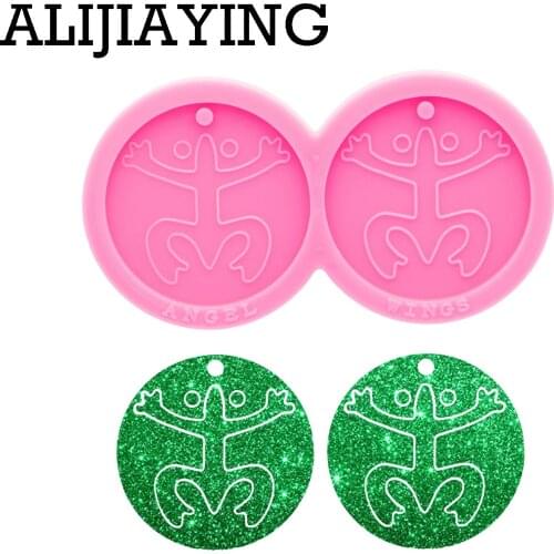 DY0782 Glossy Coqui Taino Resin Earring Mold , Epoxy Resin Molds, Silicone Mold To Make Crafts with Epoxy