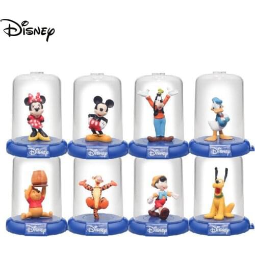 Disney Mickey Minnie Classic Blind Box Pooh Tiger Donald Duck Hand Made Ornament Anime Peripheral Action Figures Model Toy Gift