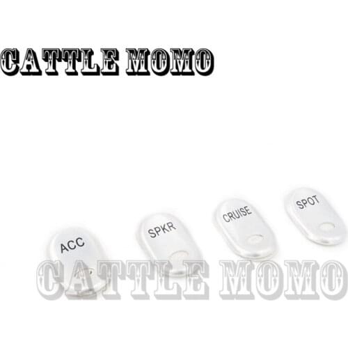 Motorcycle Rocker Switch Covers SPOT&CRUISE&SPKR&ACC Buttons Cap Kit for Harley Electra Road Tri Glide Ultra Classic FLHTCUTG