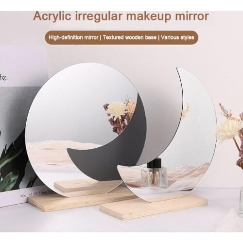 Korean net red ins wind irregular mirror shaped vanity mirror home dormitory desktop desktop makeup mirror acrylic mirror