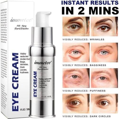 30ml Eye Cream Anti Wrinkle Reduce Eye Bag Dark Circles Peptide Viatamin E Retinol Hyalunronic Acid Ceramide Protein Coconut Oil