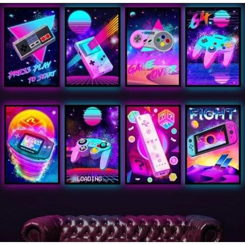 Game Wall Art Print Cloth Painting Game Poster Game Player Poster Wall Picture Home Decoration Room Decoration(customizable)