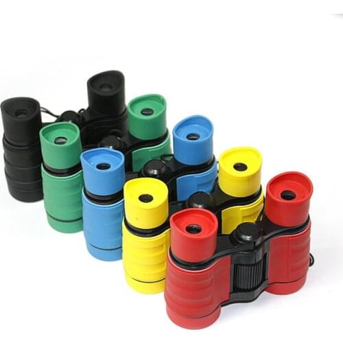 Newest 4x30 Plastic Children Binoculars Pocket Size Telescope Maginification For Kids Outdoor Games Boys Toys Gift