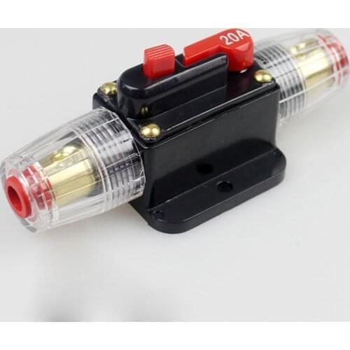 New 12V Car Truck Audio Resettable Fuse Circuit Breaker Audio Amplifier Overload Protection Fuse Holder DC 20A-100A