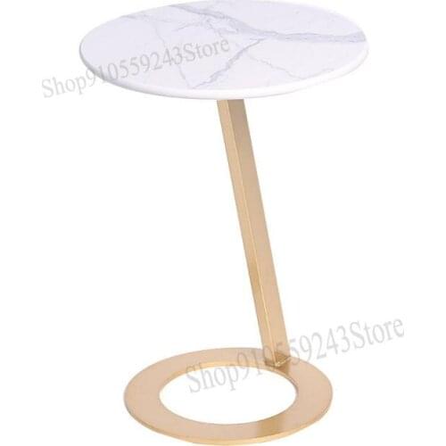 Sofa Side Table Nordic Marble Movable Simple Modern Solid Wood Light Luxury Small Table Corner Table Small Coffee Table Round