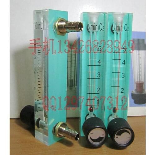 LZM-6T adjustable O2 oxygen flowmeter small square 1~5L/min panel type oxygen flowmeter