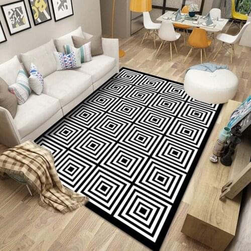 Nordic Geometric 3D Printing Carpets for Living Room Bedroom Area Rug Modern Home Sofa coffee table Floor Mat Simple kitchen Pad