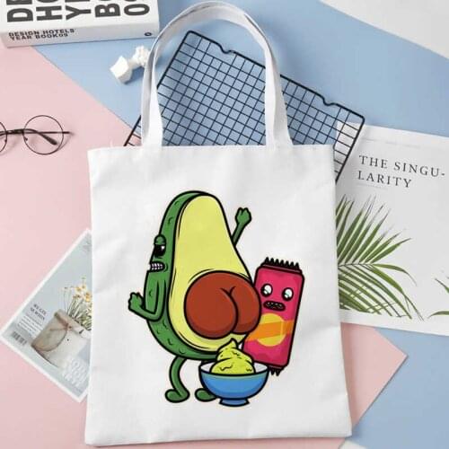 Avocado shopping bag shopper canvas handbag recycle bag bag jute boodschappentas net sac cabas sac toile