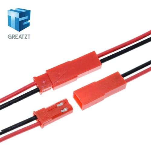 GREATZT 10Pairs JST Connector Plug Cable Male+Female for RC Battery