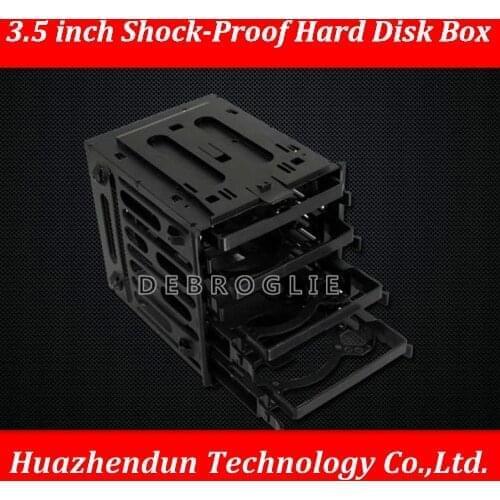 DEBROGLIE Korea 3R Shockproof Hard Disk Cage Box 3.5 inch Shock-proof Hard Disk Bracket Save Space Put in 4PCS HDD/SSD
