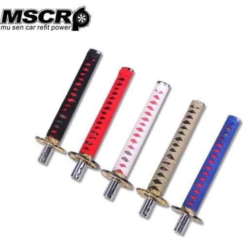 Universal 260MM Katana Metal Samurai Sword Shift Knob Shifter With Adapters Gear Shift knob