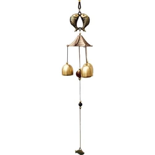 Vintage Alloy Wind Chimes Bells Pendant Ornaments Metal Gifts Home Decoration Shop Feng Shui Jewelry Craft Wind Chimes