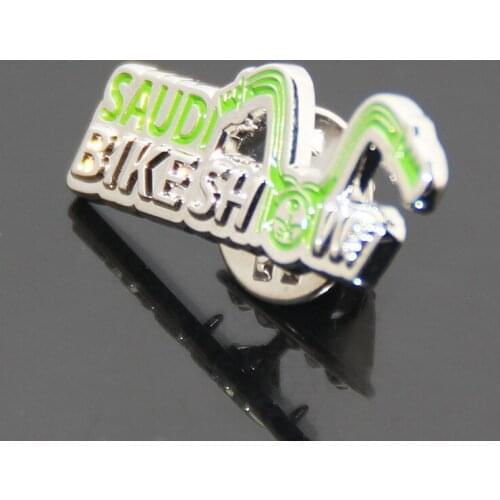 High quality electroplating engraving 3D badge personality trend zinc alloy badge back butterfly buckle