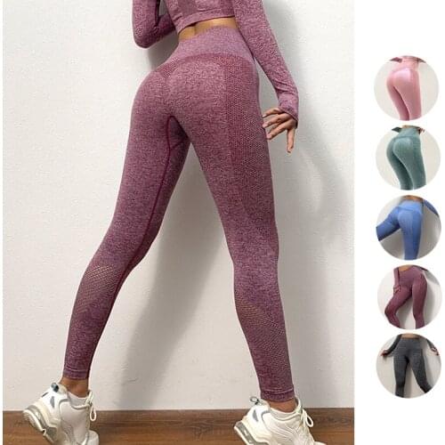 Womens Seamless Belly Control Yoga Pants High Waist Fitness Running Sports Leggings Gym Workout Leggings Butt Lifting Leggings
