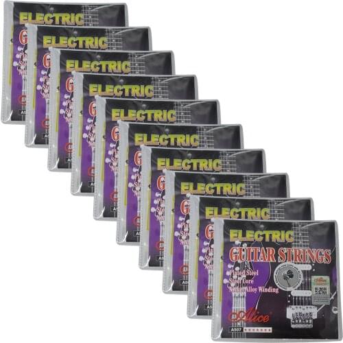10Sets Alice Electric Guitar Strings Nickel Alloy Wound 6 Strings Set A507L SL