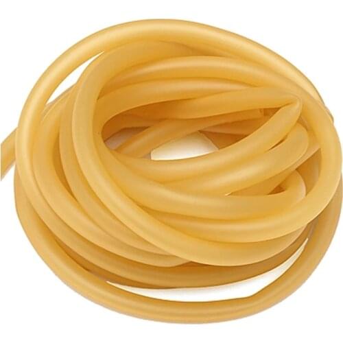 Nature Latex Rubber Bands with 3M/5M/8M for Slingshot,Rubber Tubing with High Resilient Elastic,ID x OD 3*5mm,4*6mm,5*7mm,6*9mm