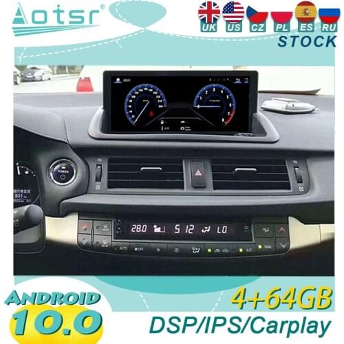 Android For Lexus CT CT200 CT200H Car Radio GPS Navigation Multimedia Video Player Stereo Audio Head Unit CD Tape Recorder