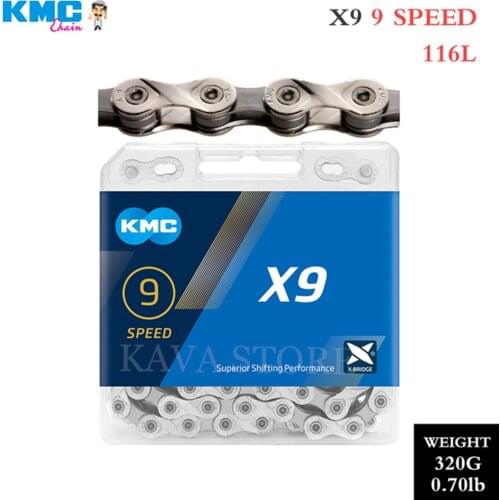 KMC X9 Chain MTB Bicycle Chains 9 Speed with Missing Links 9V Road Bike Chain for Shimano SRAM Bikes Part
